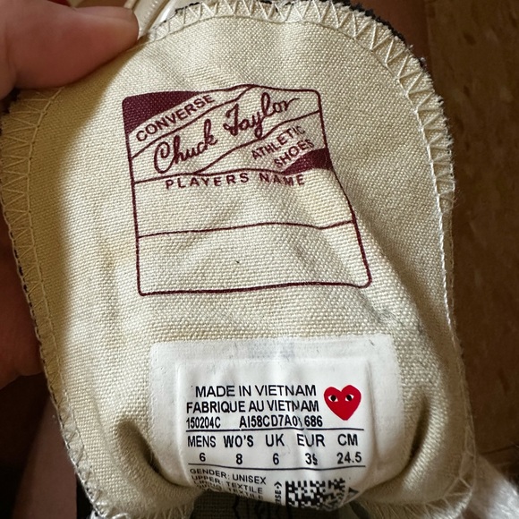 Converse x. COMME des. GARÇONS PLAY - Picture 3 of 4